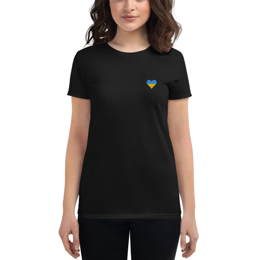 Embroidered Heart Women's T-Shirt