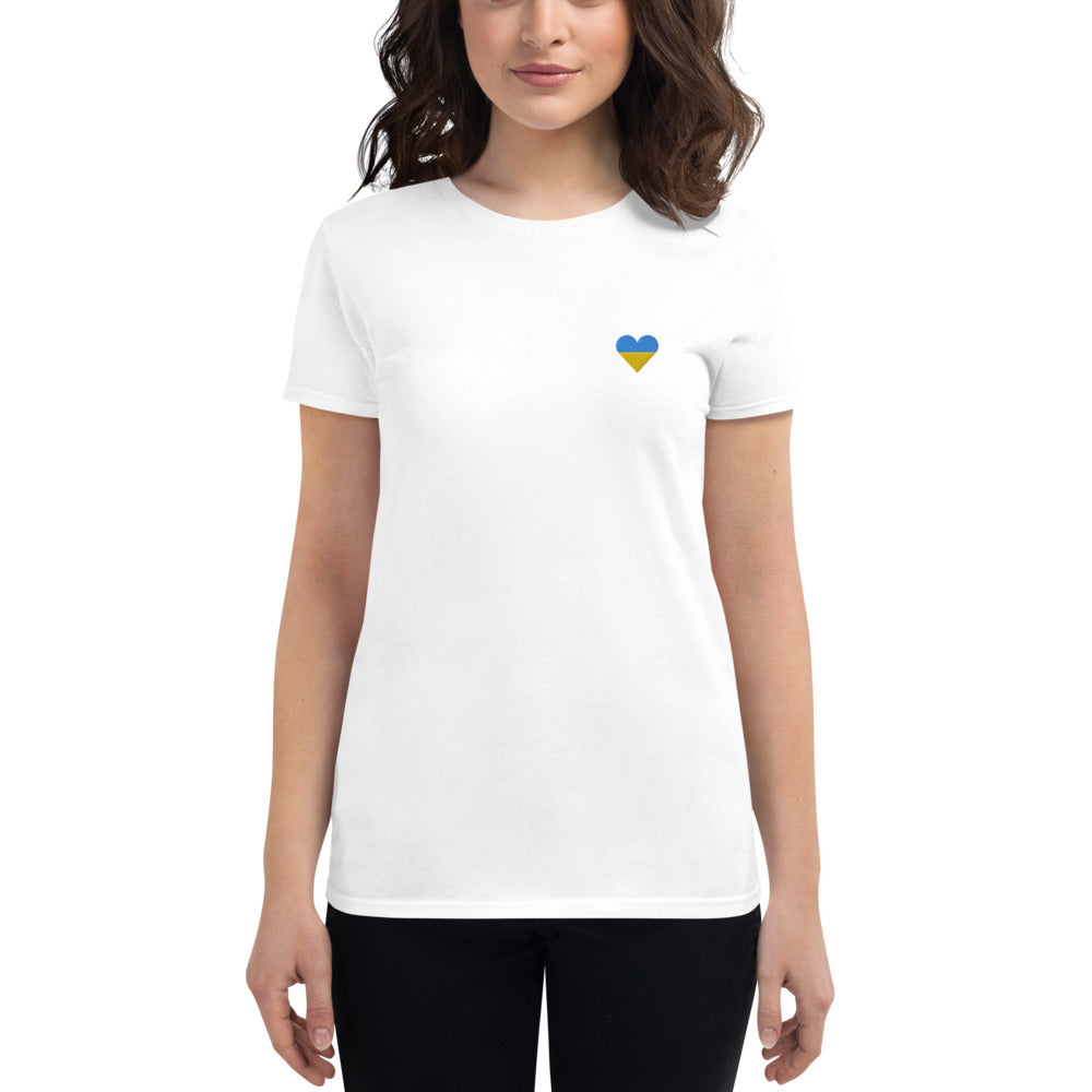 Embroidered Heart Women's T-Shirt