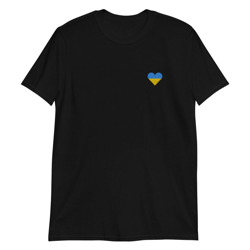 T-Shirt mit aufgesticktem Herzen