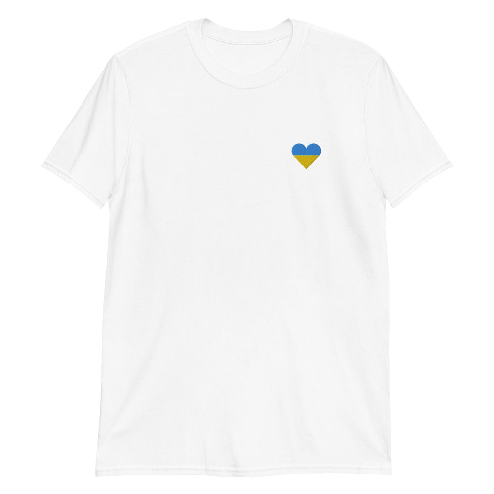 T-Shirt mit aufgesticktem Herzen