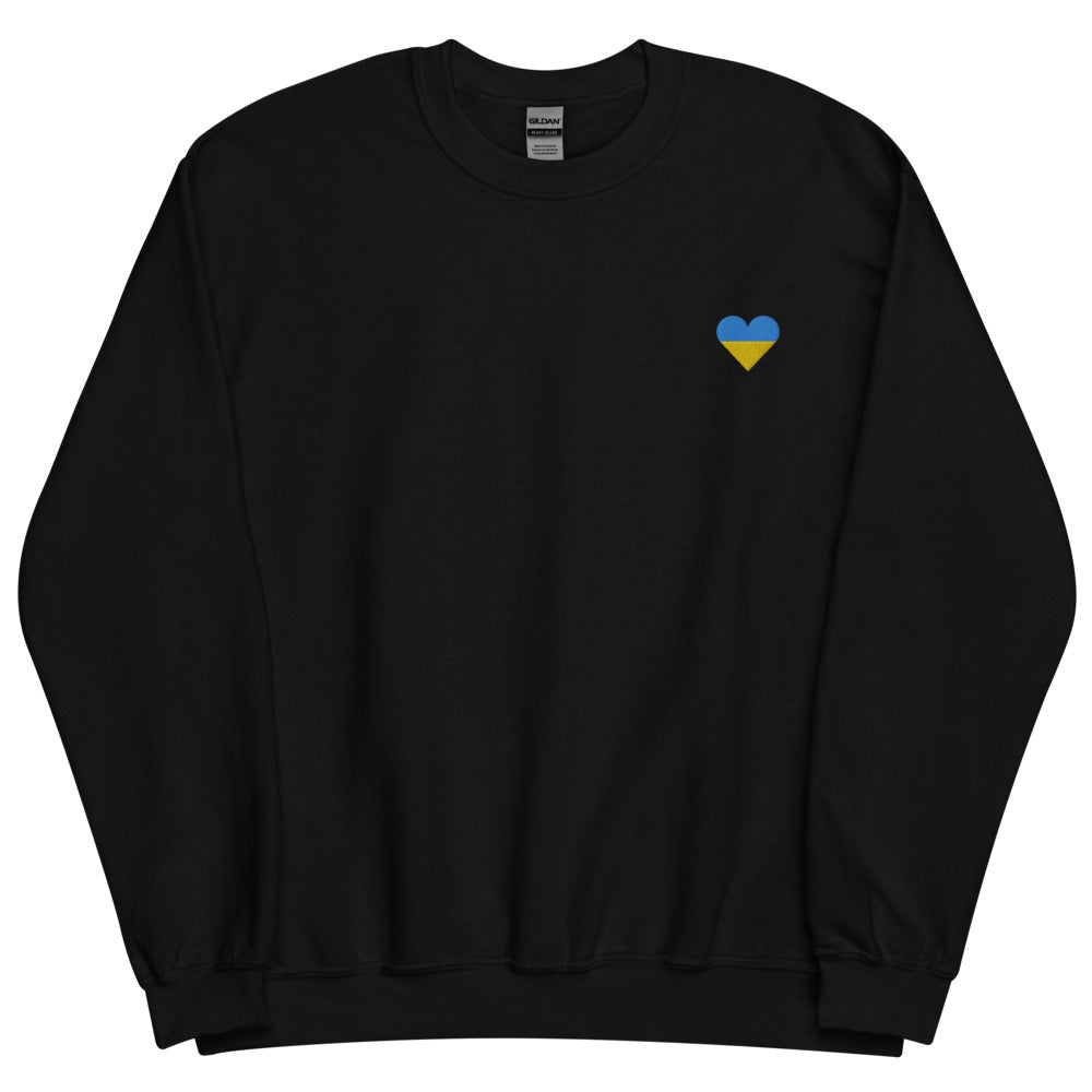 Sweatshirt mit aufgesticktem Herzen