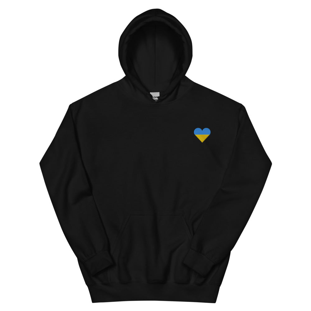 Embroidered Heart Unisex Hoodie