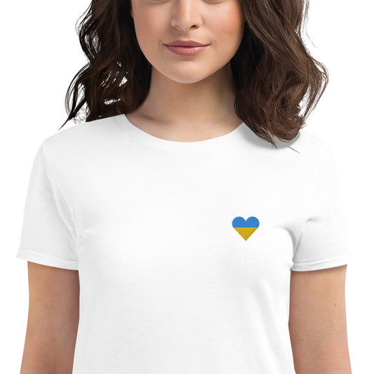 Embroidered Heart Women's T-Shirt