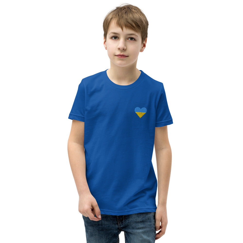 Embroidered Heart Youth Unisex T-Shirt